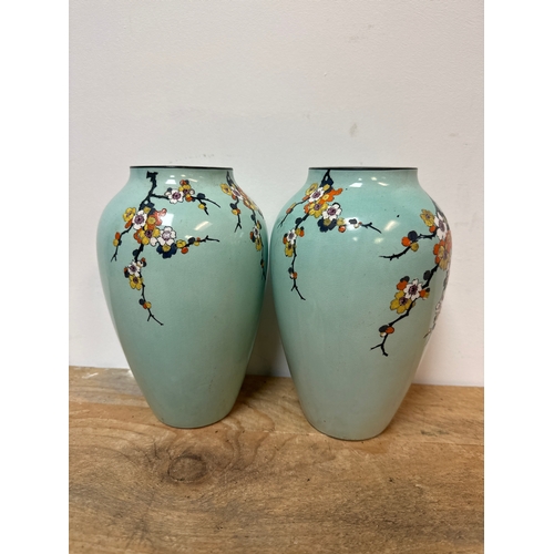 329 - Pair of Grimwades of stoke on Trent Blackthorn vases