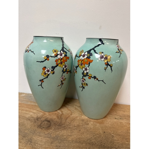 329 - Pair of Grimwades of stoke on Trent Blackthorn vases