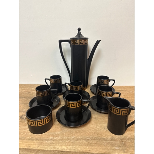 330 - 1970s Portmeirion Greek Key coffee set