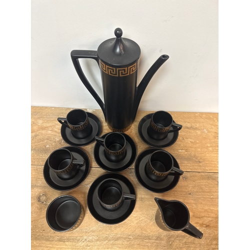 330 - 1970s Portmeirion Greek Key coffee set