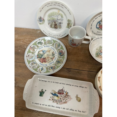 337 - Quantity of Bunnykins and Wedgwood Beatrix Potter Serveware