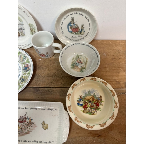 337 - Quantity of Bunnykins and Wedgwood Beatrix Potter Serveware