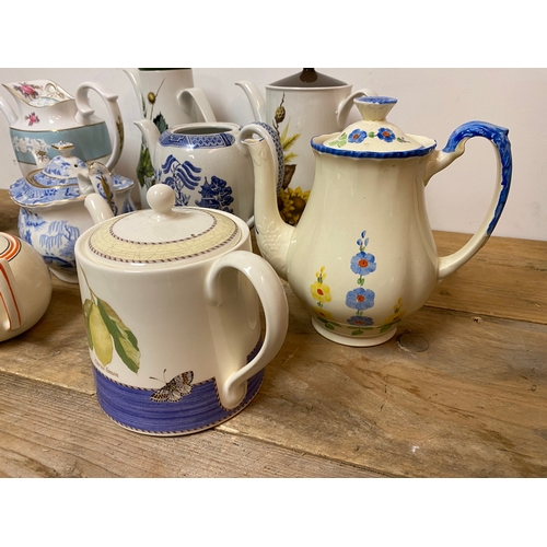 346 - Quantity of Teapots to include Wedgwood and Spode