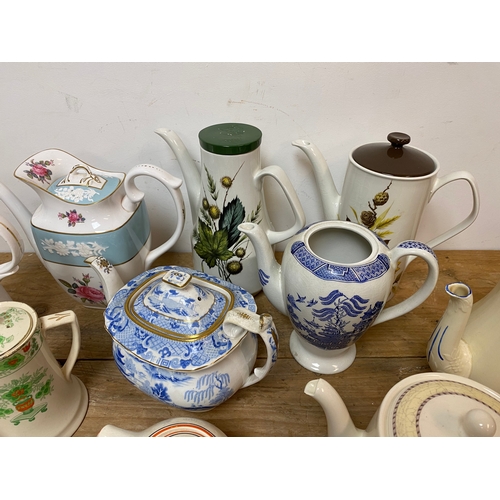 346 - Quantity of Teapots to include Wedgwood and Spode