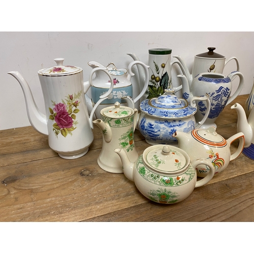 346 - Quantity of Teapots to include Wedgwood and Spode