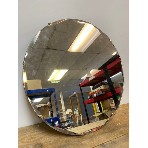 352 - Round Bevelled Mirror, 51cm