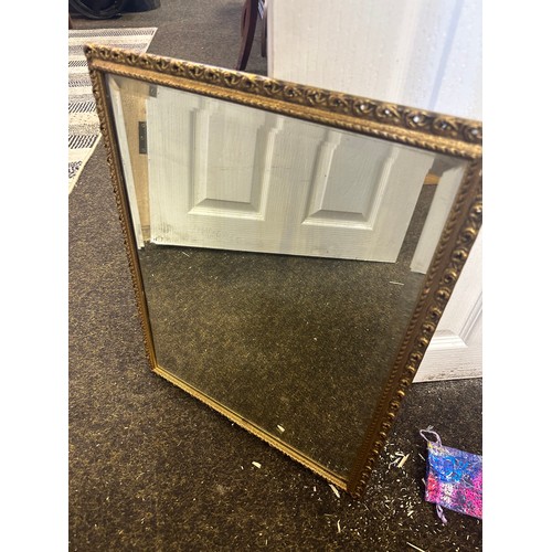 353 - Rectangular Bevelled Mirror, Thick (49.5x39.5cm)