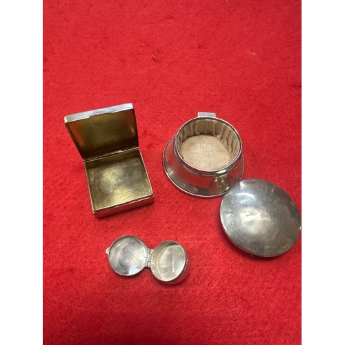 6 - Three Silver pill boxes