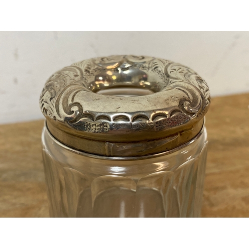 14 - Silver Lidded Dressing Table Jar, Chester Hallmark