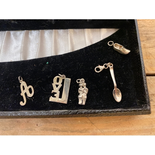 36 - Collection of 18 Charms including 925 Silver