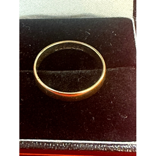 40 - 9ct gold wedding ring size N 1.70g