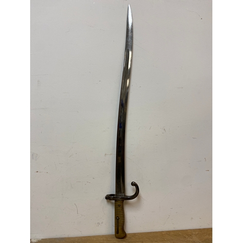 51 - C.1870’s French Bayonet, 22.5” Blade - stamped AB 53129