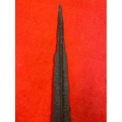 53 - c. Iron Age 19” Socket Mounted Spear Head