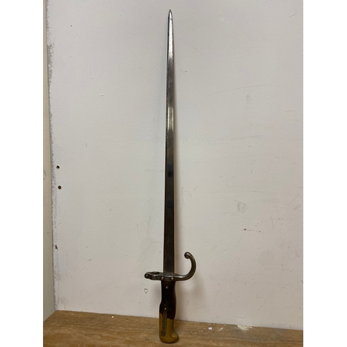 63 - French Model 1874 Bayonet “Gras”, stamped 36334