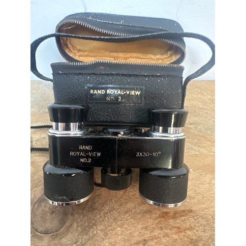 68 - Pair of Rand Royal view no.2 3x30 binoculars with case