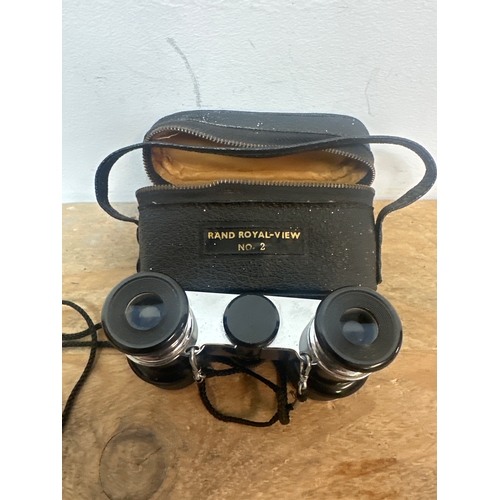 68 - Pair of Rand Royal view no.2 3x30 binoculars with case