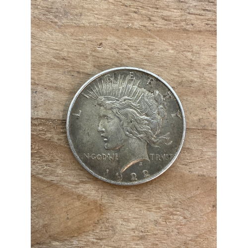 82 - 1922 Silver American Peace Dollar