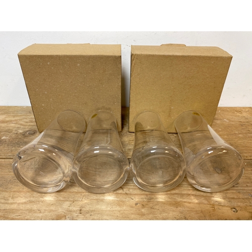 132 - Set of Four Boxed Alessi Lead Crystal Drinking Glasses