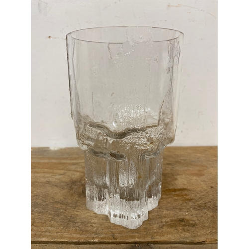 133 - 1960’s Designer ‘Block of Ice’ Vase by Tapio Wirkkala, TW Signed - Made for Finnish Design Brand Lit... 