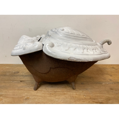 140 - Heavy Cast French Coal Scuttle, 19”