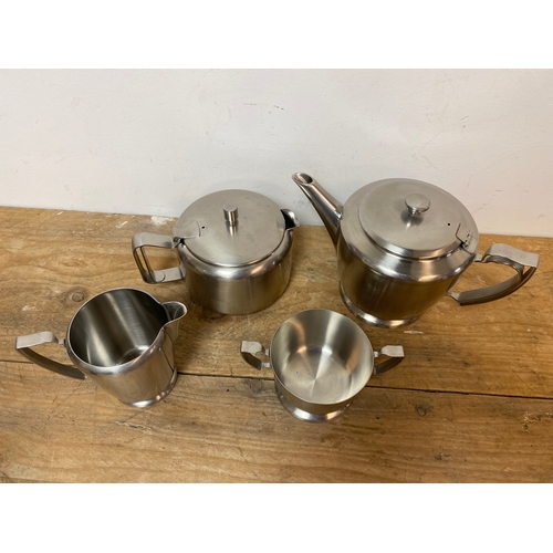 144 - Old Hall Sandon Stainless Steel Teaset