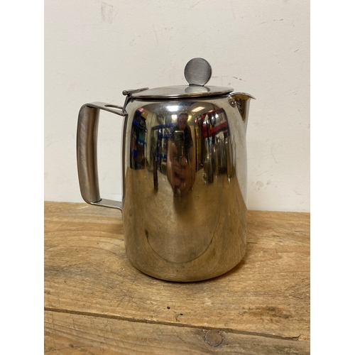 146 - British Airways Stamped Old Hall Stainless Steel 2 Pint Coffee Pot