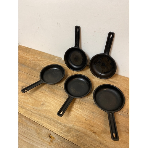 149 - Five Cast Iron 6” Frying Pans