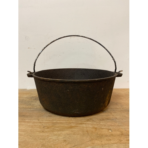 158 - Cast Iron Cooking Pot, 10.5”