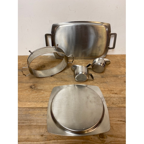 173 - Collection of Old Hall Stainless Steel Serveware