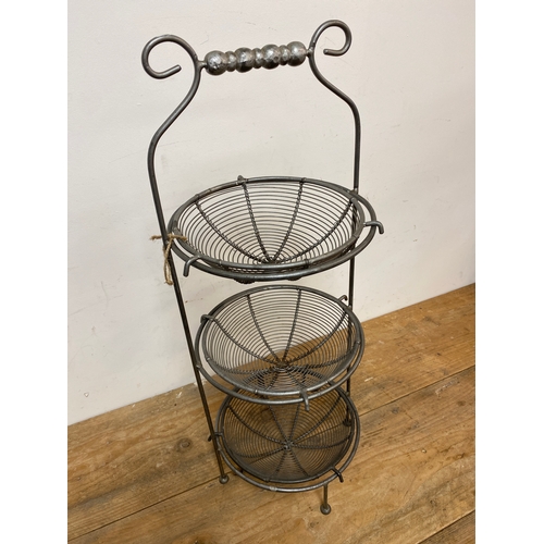 176 - Metal Fruit and Vegetable Rack