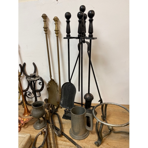 184 - Large Quantity of Mixed Metalware to Include Copper and Brass