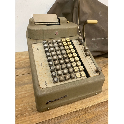 191 - C.1940’s Burroughs Adding Machine, Scotland - Serial P185467 S