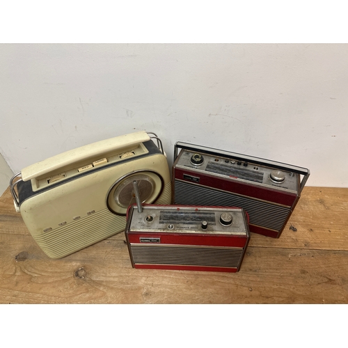 194 - 3 vintage radios untested for spares