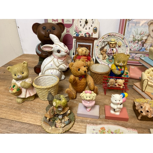 212 - Large Quantity of Teddy Bear Figures and Related Items