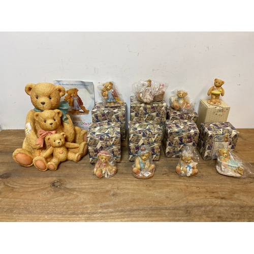 213 - Quantity of Boxed Cherished Teddies with Large Cherished Teddies Figure