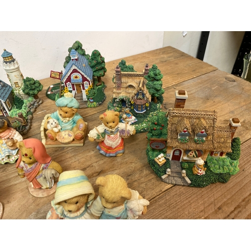 214 - Quantity of Cherished Teddies Figures to include Cherished Teddies Village