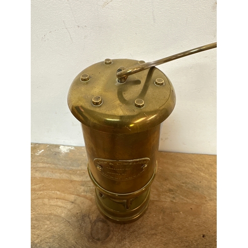 225 - Collectable brass miners lamp