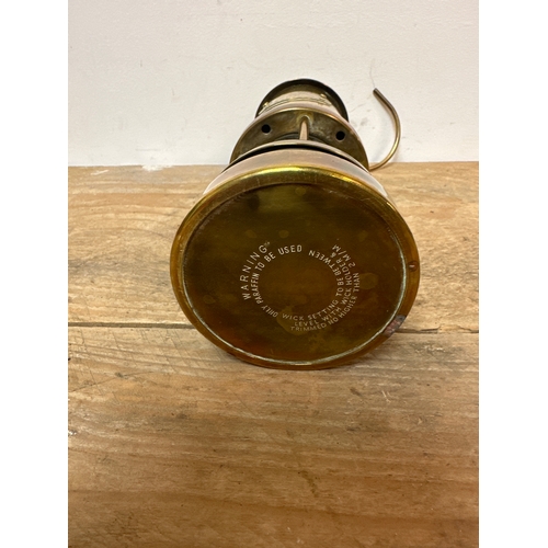 225 - Collectable brass miners lamp