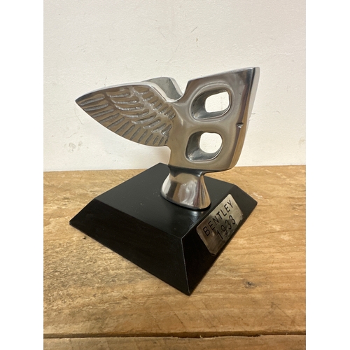 231 - Aluminium flying Bentley 1933 desk ornament