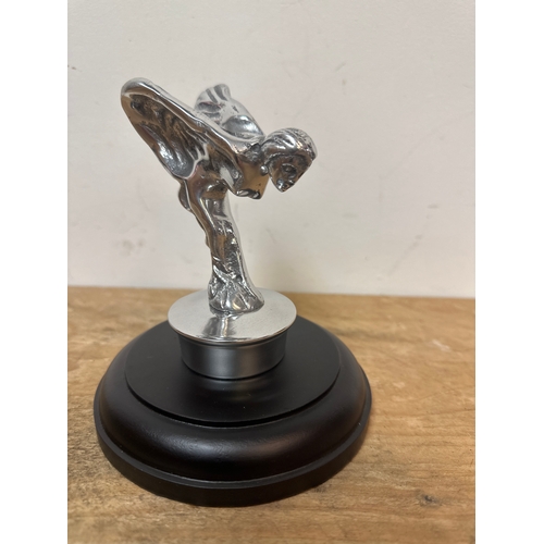 232 - Aluminium Rolls Royce spirit of ecstasy desk ornament