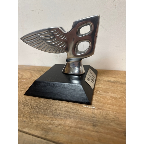 235 - Aluminium flying Bentley 1933 desk ornament