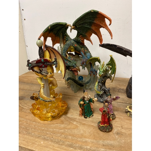 283 - Collection of Dragon Figures, some AF