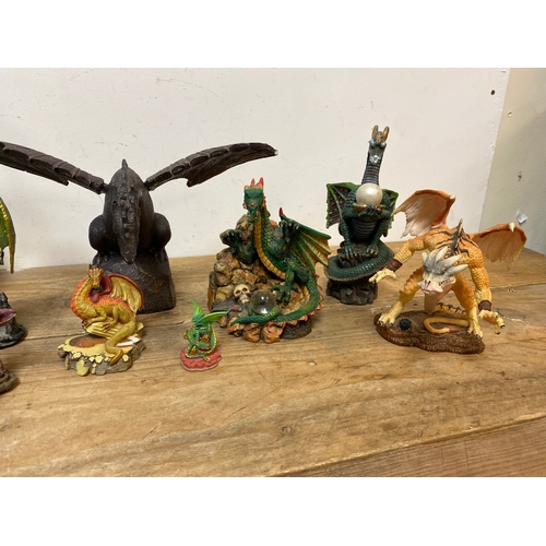 283 - Collection of Dragon Figures, some AF