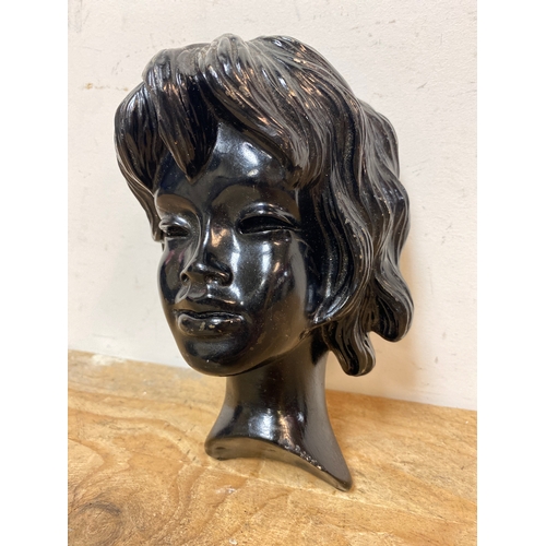 286 - Mid Century Plaster Wall Hanging Head