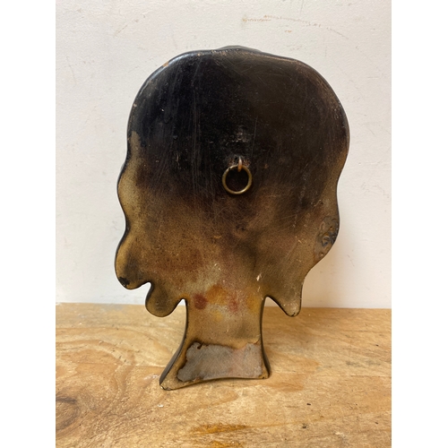 286 - Mid Century Plaster Wall Hanging Head