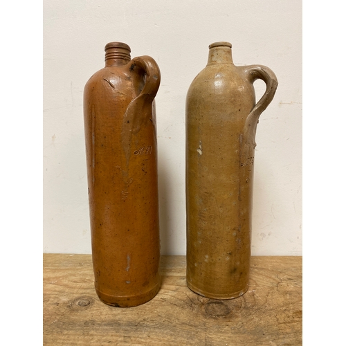 302 - Pair of 19th Century Stoneware German Apollinaris Bottles