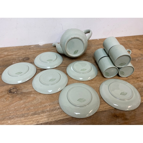 306 - Spode Hemish Green Teaset