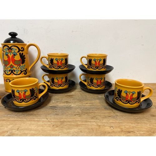 307 - 1980’s Sadler Folk Art Rooster Teaset