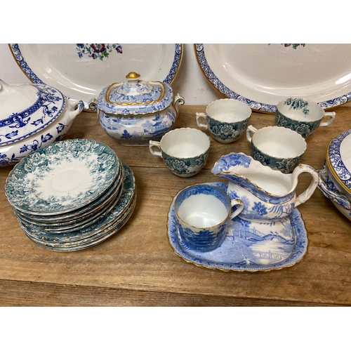 310 - Collection of Blue and White China, some antique examples