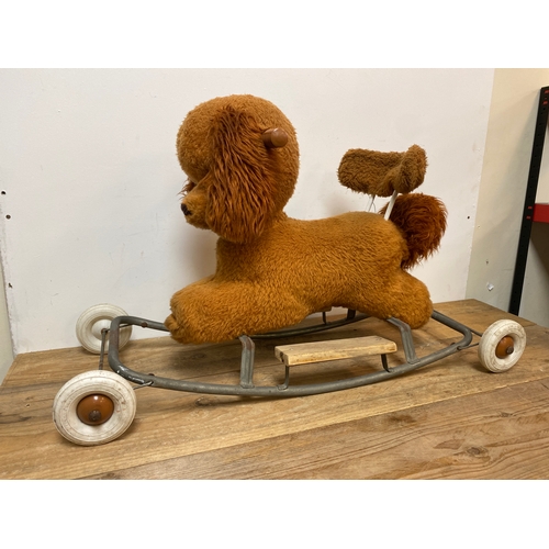 336 - Vintage Ride On / Rocking Dog